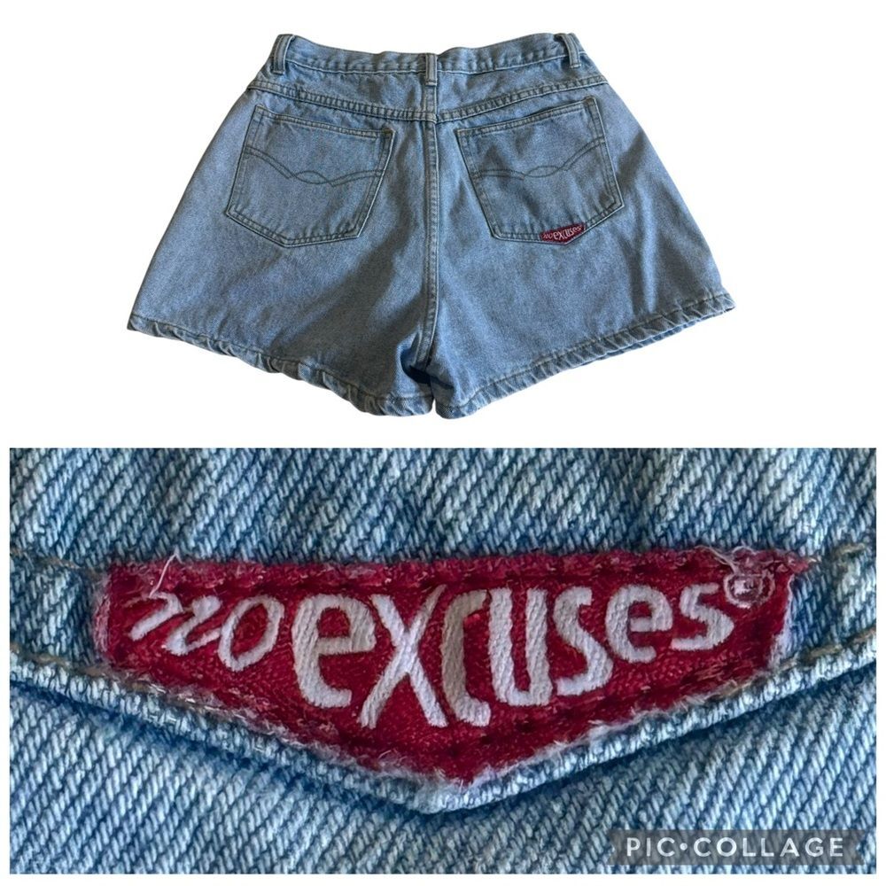 Vintage 80s No Excuses Denim Shorts Sz 11/12